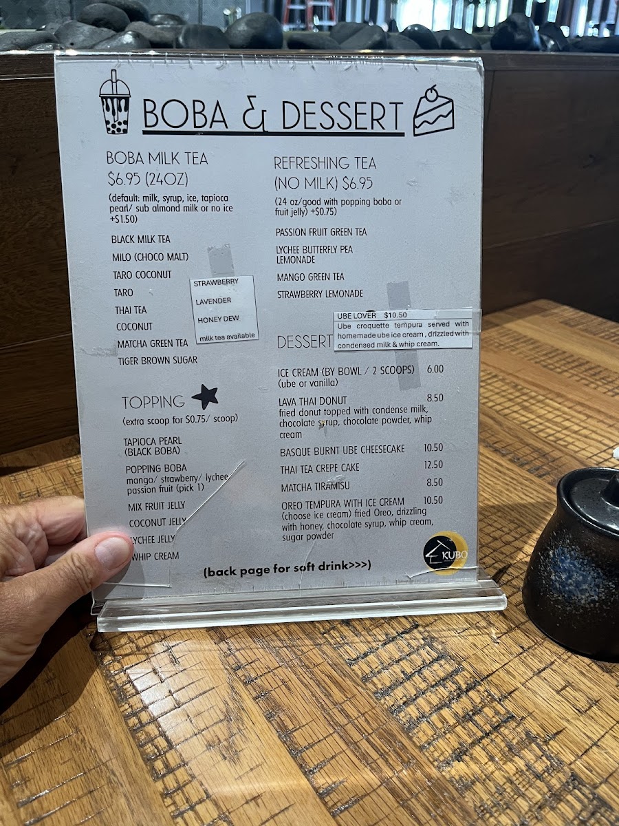 KUBO Asian fusion and bar -Ft. lauderdale Menu - Image 5