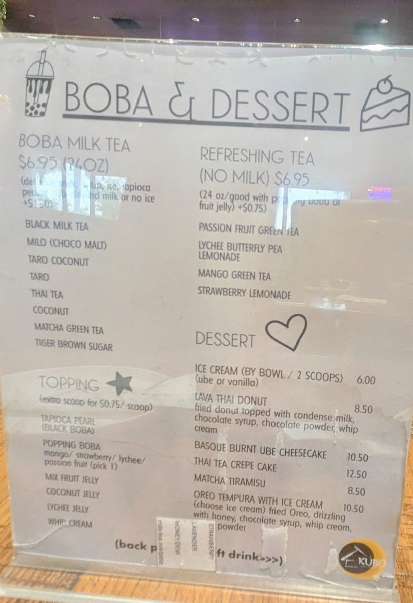 KUBO Asian fusion and bar -Ft. lauderdale Menu - Image 6